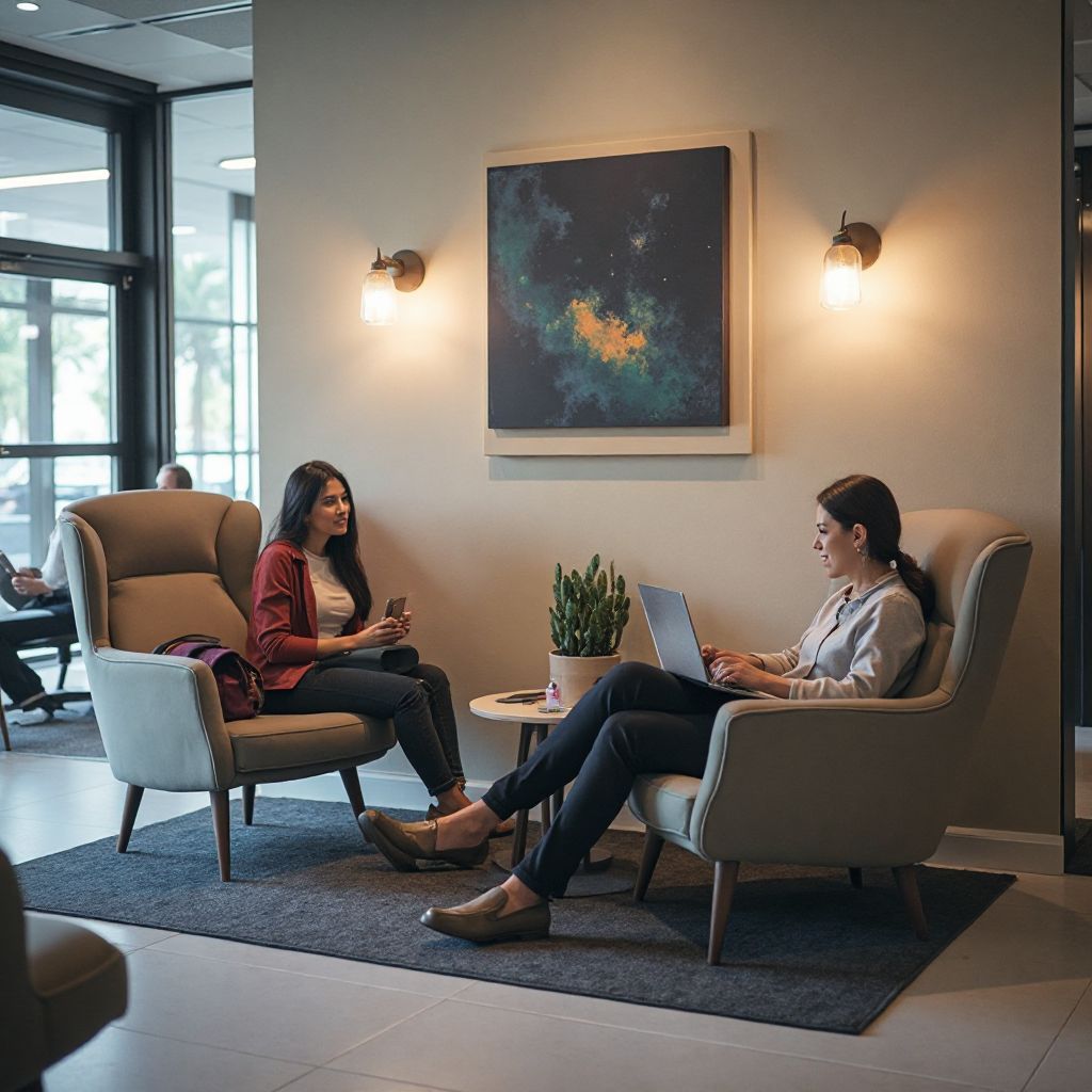 Área de descanso para viajeros