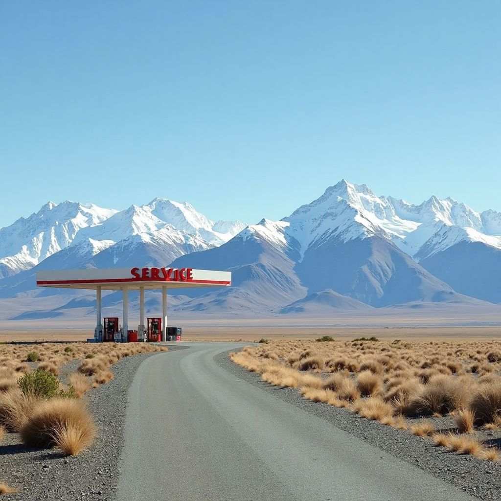 Estación en ruta patagónica