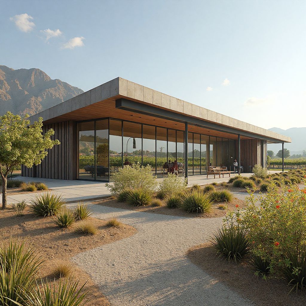 Estación Axion en región vinícola de Mendoza