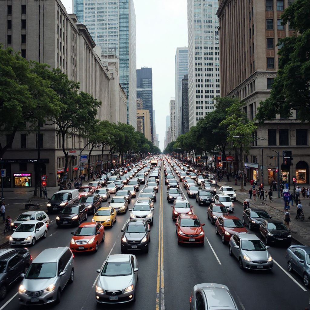 Tráfico urbano en Buenos Aires