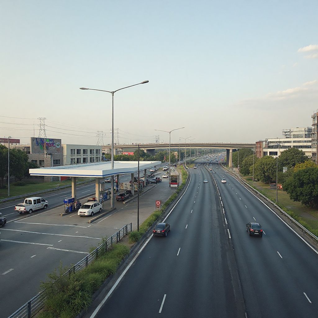 Estación en autopista principal